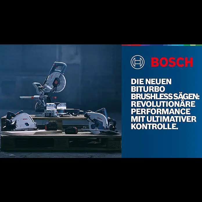 Bosch Professional Biturbo Akku-Tauchsäge GKT 18V-52 GC - 18 V, Ohne Akku, Durchmesser Sägeblatt: 140 mm, Leerlaufdrehzahl: 2.800 U/min - 5.500 U/min - Die neuen BITURBO Brushless Sägen: Revolutionäre Performance mit ultimativer Kontrolle