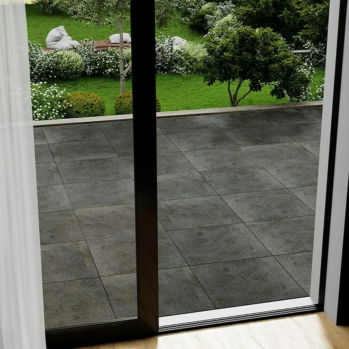 Marazzi Teraszburkolat Esterno 20T Basalt - Matt - Hangulatos felvétel