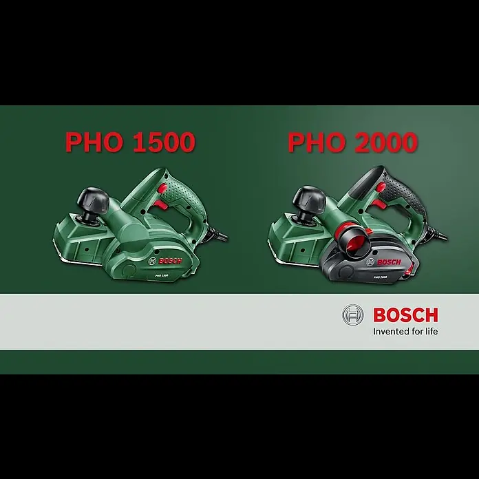Bosch Handhobel PHO 2000 - 680 W, Hobeltiefe: 0 mm - 2 mm, 19.500 U/min - Produktvideo Hobel PHO 2000