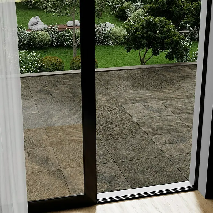 Marazzi Terrassenfliese E20T Rocking Grey - 60 x 60 x 2 cm, Zeder, Matt - Stimmungsaufnahme