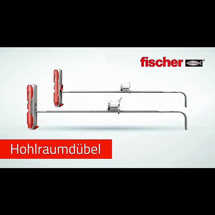 Fischer Kippdübel Duotec - Durchmesser Dübel: 10 mm, Länge Dübel: 47 mm, 20 Stk., Gipskartonplatten - Kippdübel für Hohlräume Fischer Duotec