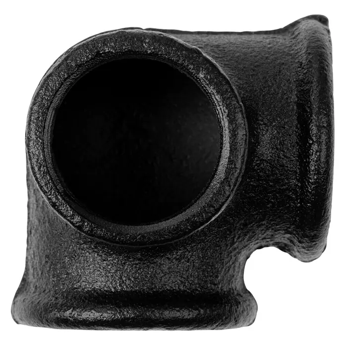 Walteco Rusticline Y-Stück Tube - Stahl, Schwarz - Vorderansicht