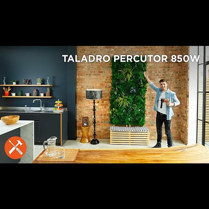 Black+Decker Taladro percutor BEH850K - 850 W, 0 r.p.m. - 3.100 r.p.m. - Taladro Percutor 850W | BLACK+DECKER