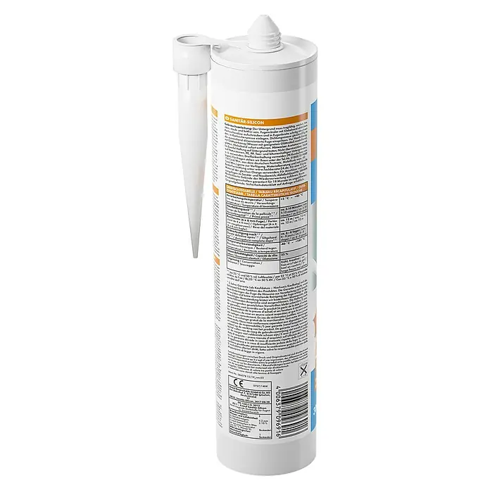 Knauf Sanitär-Silikon - Weiß, 300 ml - Rückansicht