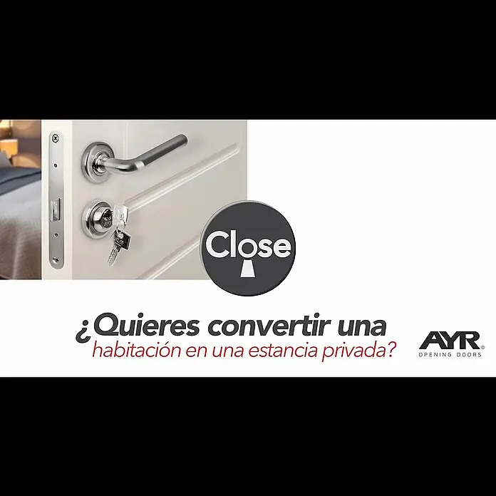 AYR Close Pestillo con bloqueo 103-E-CM - Acero, Latón - Close