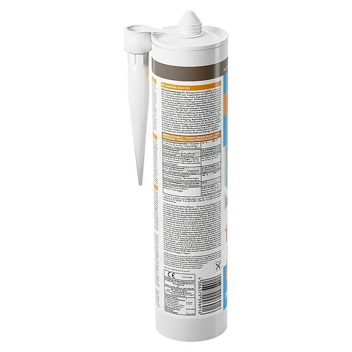 Knauf Sanitär-Silikon - Dunkelbraun, 300 ml - Rückansicht