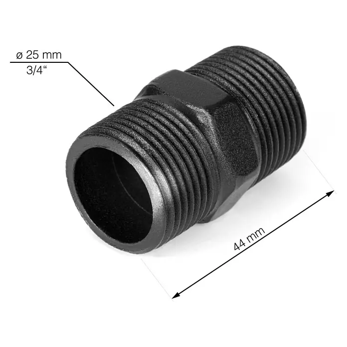 Walteco Rusticline Verbindungsmuffe Tube - Ø x L: 25 x 44 mm - Skizze