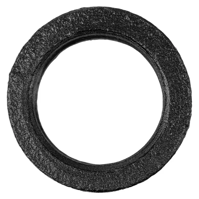 Walteco Rusticline Doppelmuffe Tube - Stahl, Schwarz - Vorderansicht