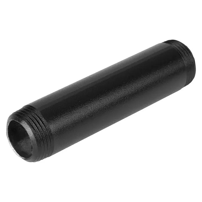 Walteco Rusticline Rohr Tube - Länge: 100 mm, Stahl, Schwarz - Diagonale Ansicht