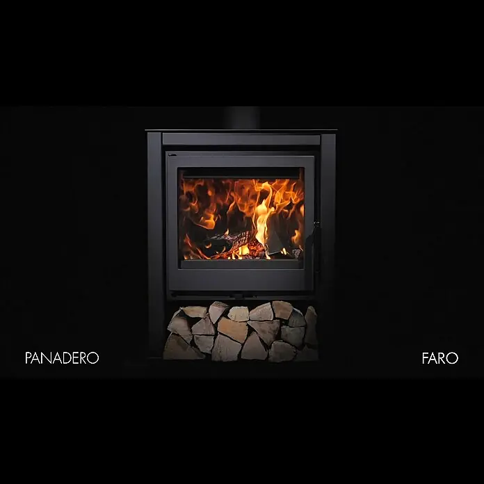 Panadero Estufa de leña Faro - 7 kW, Volumen de calefacción: 210 m³, Negro - FARO Ecodesign
