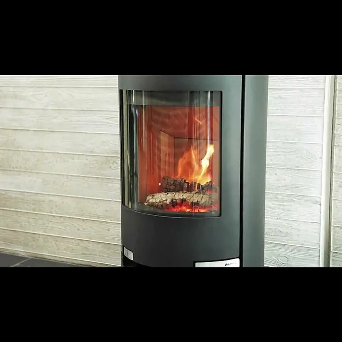 Aduro Kaminofen 1-4 - 6 kW, Raumheizvermögen: 334 m³, Mit Holzfach, Schwarz - Kaminofen Aduro