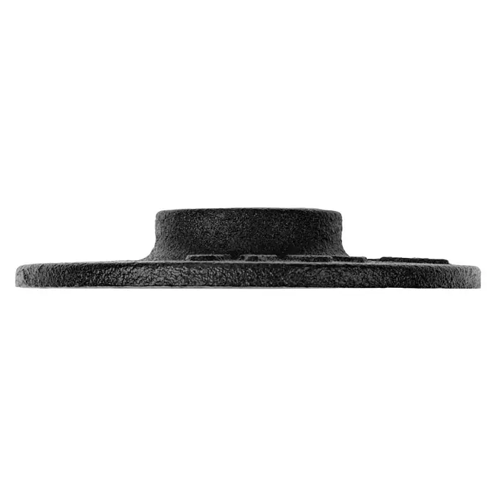 Walteco Rusticline Flanschplatte Tube - Durchmesser: 85 mm, Stahl, Schwarz - Ansicht von oben