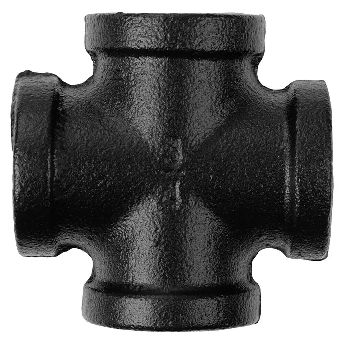 Walteco Rusticline Kreuzstück Tube - Stahl, Schwarz - Vorderansicht