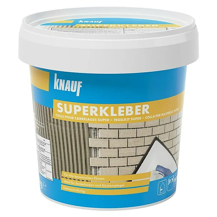 Knauf Fliesenkleber Superkleber - 1 kg - Vorderansicht