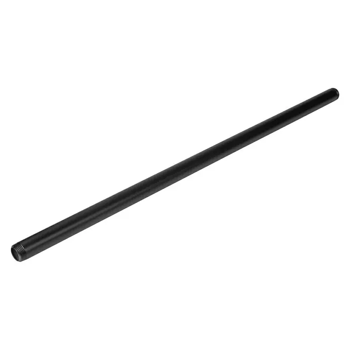 Walteco Rusticline Rohr Tube - Länge: 1.000 mm, Stahl, Schwarz - Diagonale Ansicht