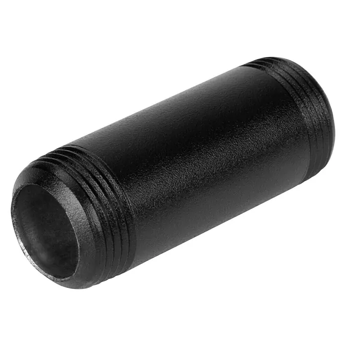 Walteco Rusticline Rohr Tube - Länge: 60 mm, Stahl, Schwarz - Diagonale Ansicht