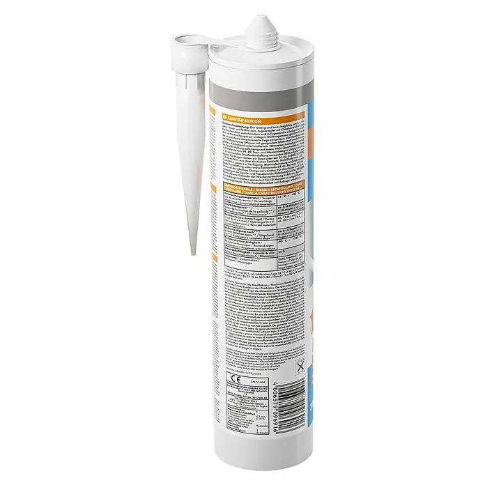 Knauf Sanitär-Silikon - Grau, 300 ml - Rückansicht