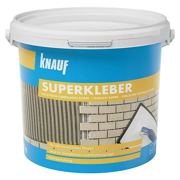 Knauf Fliesenkleber Superkleber - 7 kg - Vorderansicht