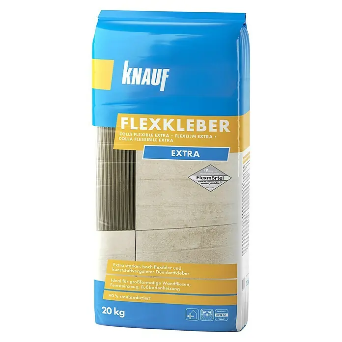 Knauf Flexkleber Extra - 20 kg - Vorderansicht