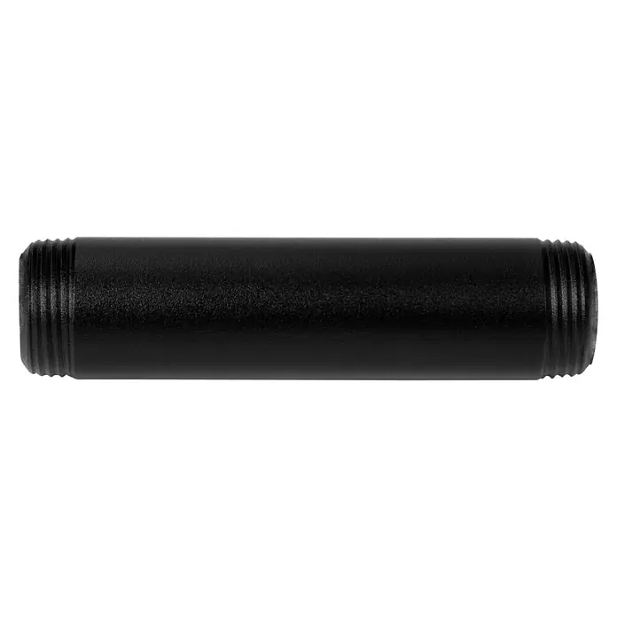 Walteco Rusticline Rohr Tube - Länge: 100 mm, Stahl, Schwarz - Linke Seitenansicht