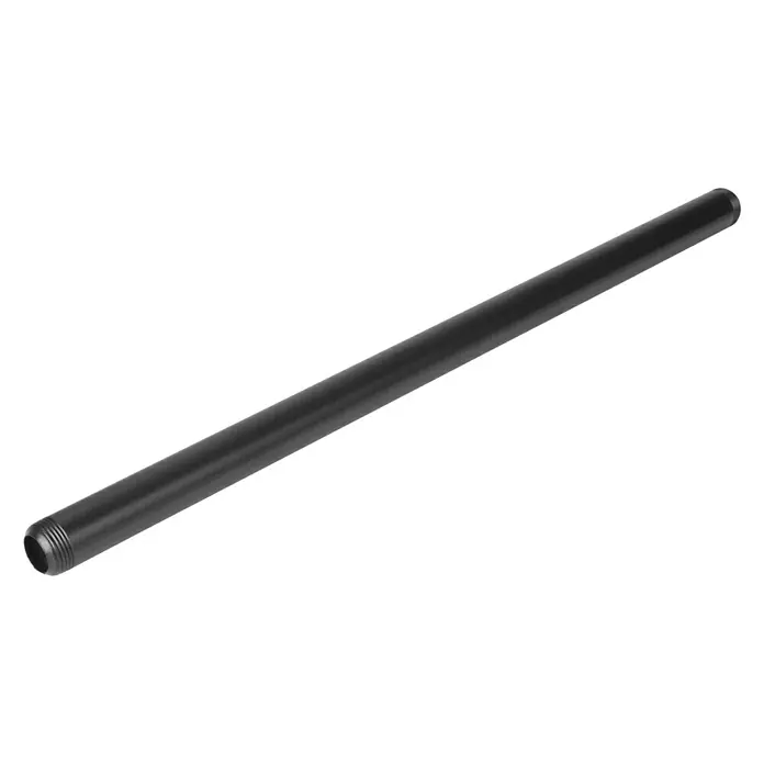 Walteco Rusticline Rohr Tube - Länge: 500 mm, Stahl, Schwarz - Diagonale Ansicht