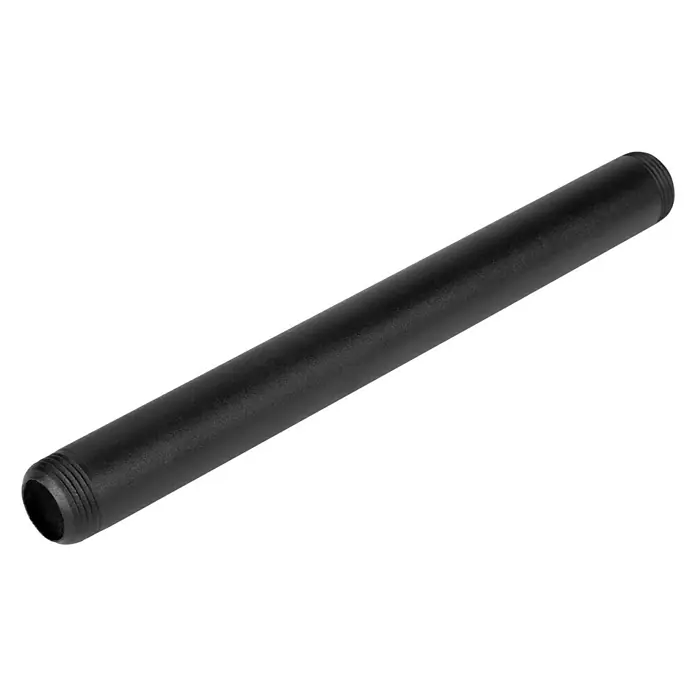 Walteco Rusticline Rohr Tube - Länge: 250 mm, Stahl, Schwarz - Diagonale Ansicht