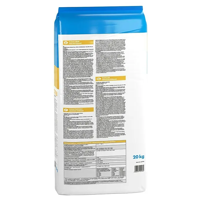 Knauf Flexkleber Großformat - 20 kg - Rückansicht
