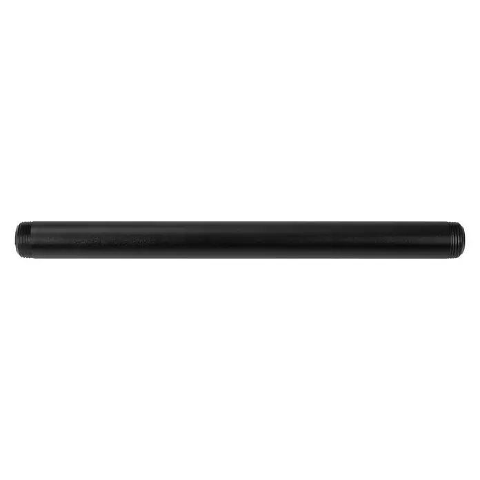 Walteco Rusticline Rohr Tube - Länge: 300 mm, Stahl, Schwarz - Vorderansicht