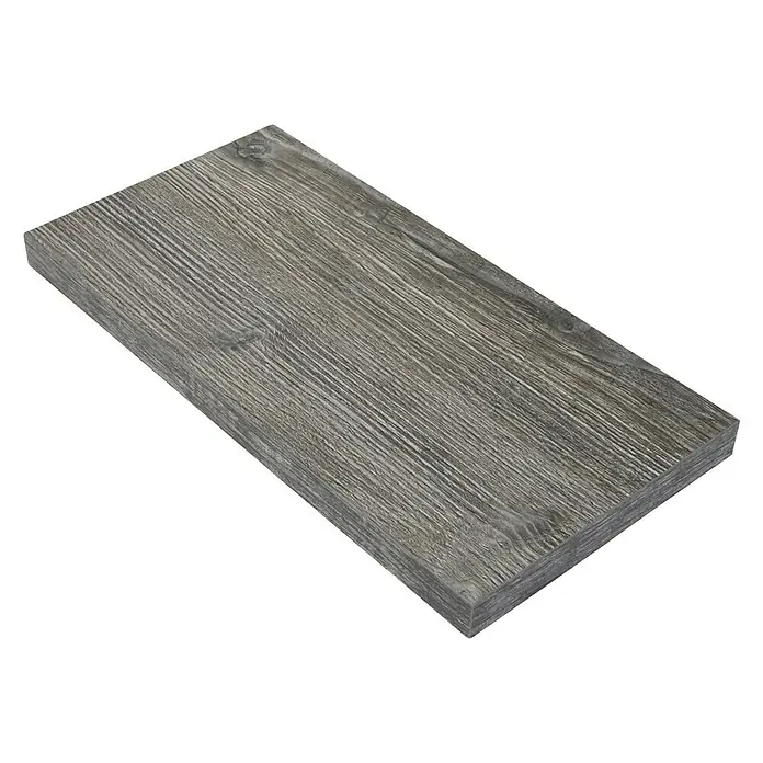 Walteco Rusticline Regalboden Tube - L x B x H: 80 x 25 x 2,5 cm, Eiche - Diagonale Ansicht