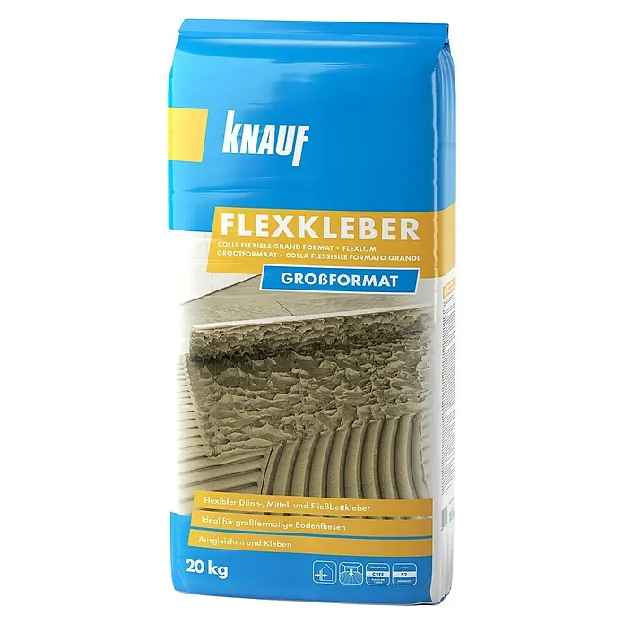 Knauf Flexkleber Großformat - 20 kg - Vorderansicht