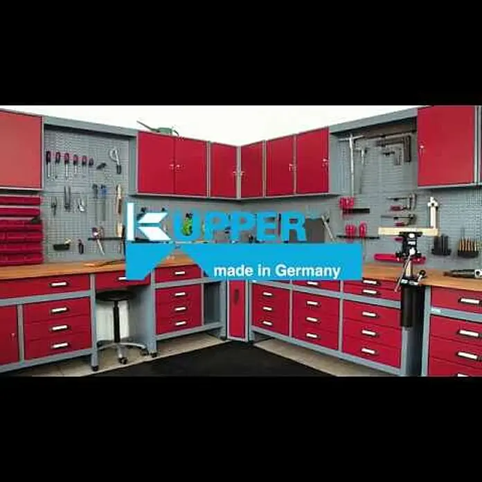 Küpper Lochwandhaken 7202-3 - Passend für: Küpper Stahlblech-Lochwand, Länge: 60 mm, 90 °, 5 -tlg. - Küpper Werkstatteinrichtung