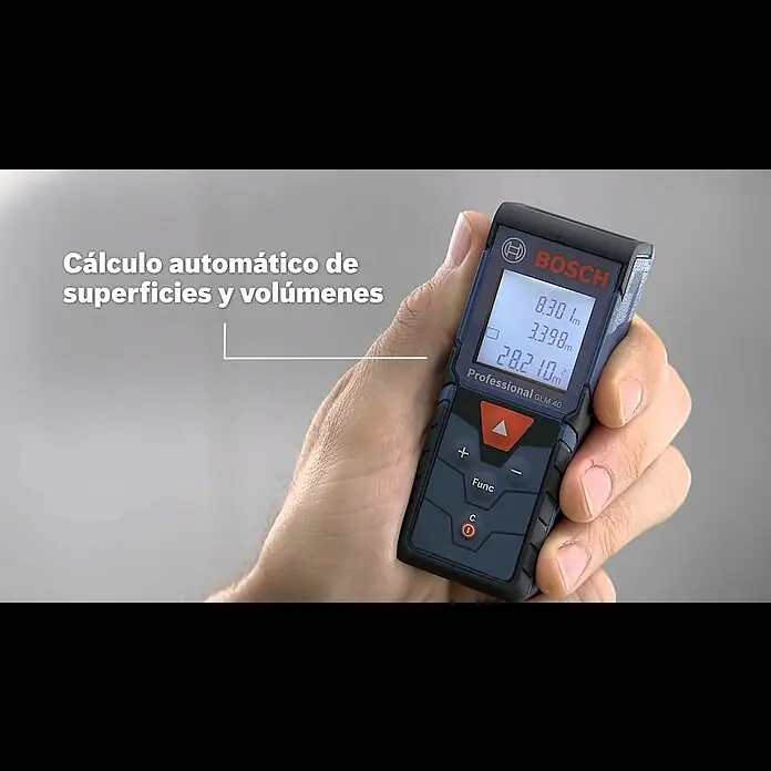 Bosch Professional Medidor de distancia láser GLM 40 - Gama de medición: 0,15 - 40 m - Medidor láser de distancias GLM 40 Professional