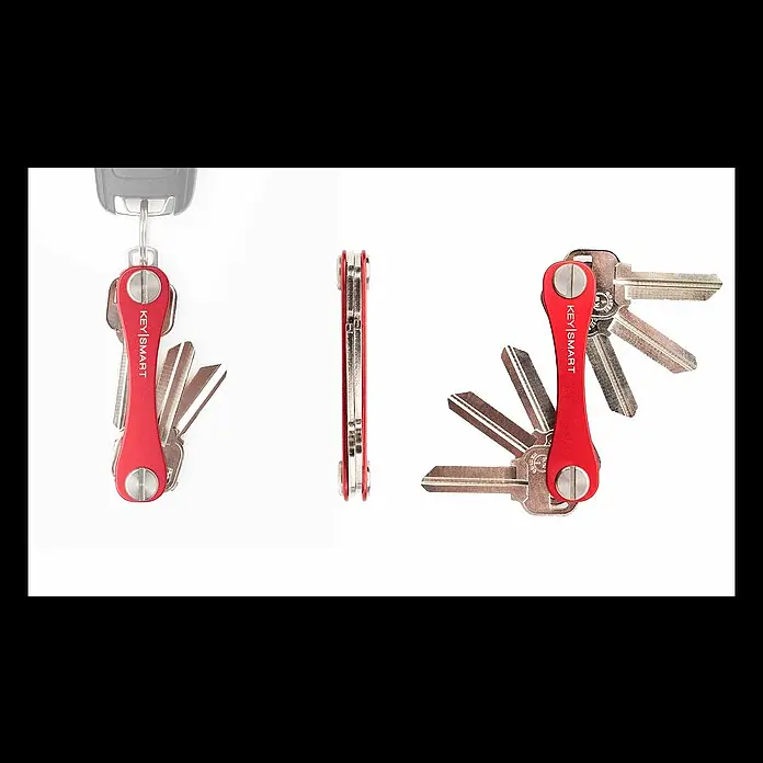 Nite Ize Llavero Key Smart Flex - Largo: 9,7 cm, Negro, Plástico, 8 Llaves - KeySmart 2.0 - Award Winning Key Organizer