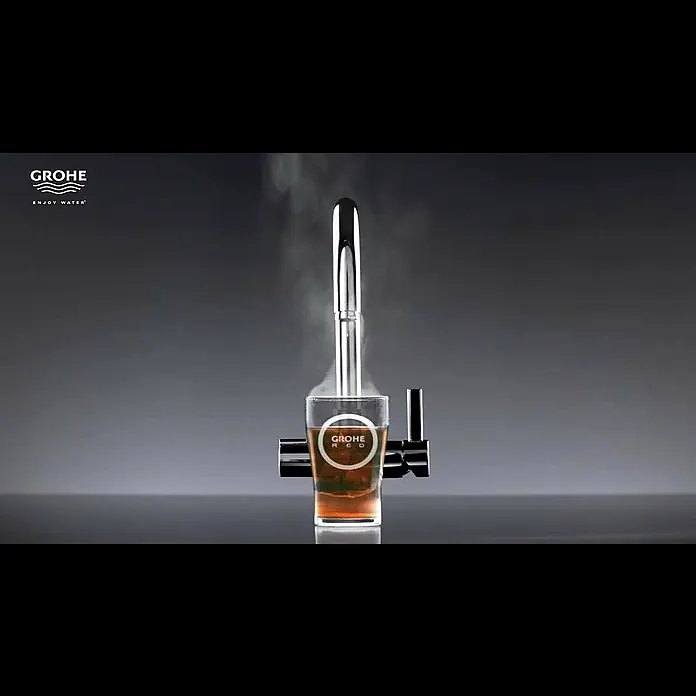 Grohe Standventil Red II Mono - C-Auslauf, Boiler: Größe L, Chrom - Grohe Red - Jederzeit kochendes Wasser