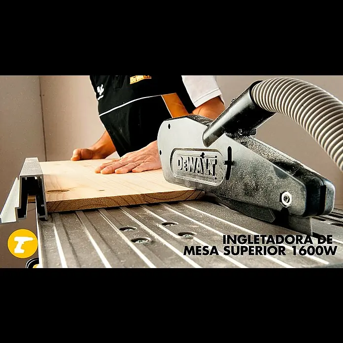Dewalt Sierra combinada D27113-QS - 1.600 W, Diámetro hoja de sierra: 305 mm - Ingletadora Mesa Superior D27113 de DEWALT