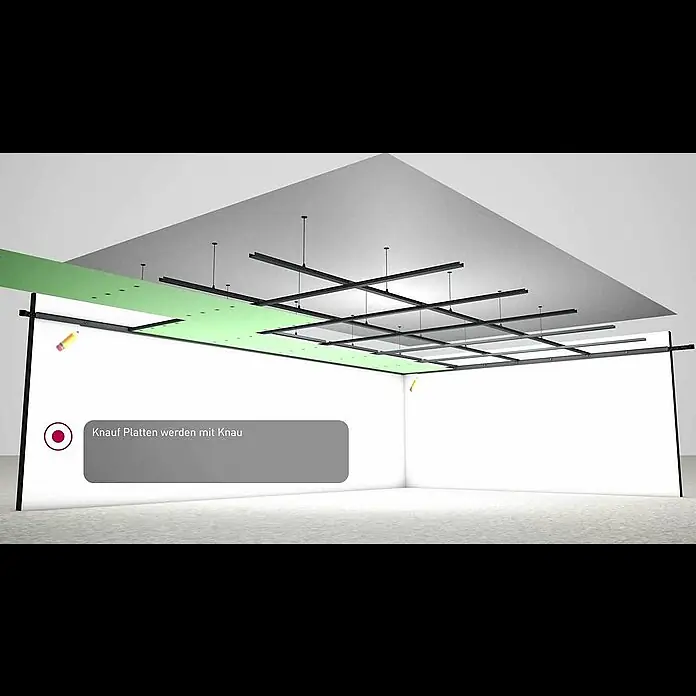 Knauf Kreuzverbinder - Stahl, 100 Stk. - Knauf abgehängte Decke