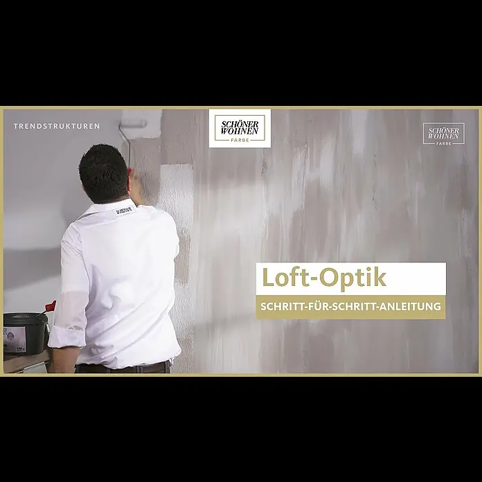 SCHÖNER WOHNEN-Farbe Trendstruktur Effektspachtel - Loft-Optik, 4 kg, Grau - SCHÖNER WOHNEN Trendstruktur Loft-Optik │Moderner Used-Look