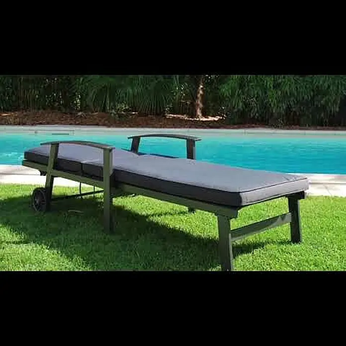 Sunfun Maja Tumbona - 196 x 80 x 102 cm, Textilene, Con ruedas - tumbona maja