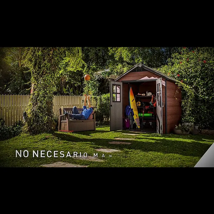 Keter Caseta para jardín Newton 757 - 228 cm, 223,5 cm, Plástico - Newton
