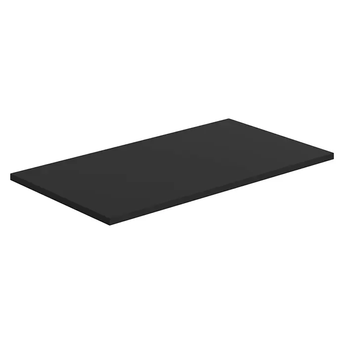 Encimera para lavabo Cíes - 39,1 x 71 x 1,6 cm, Negro - Vista angular