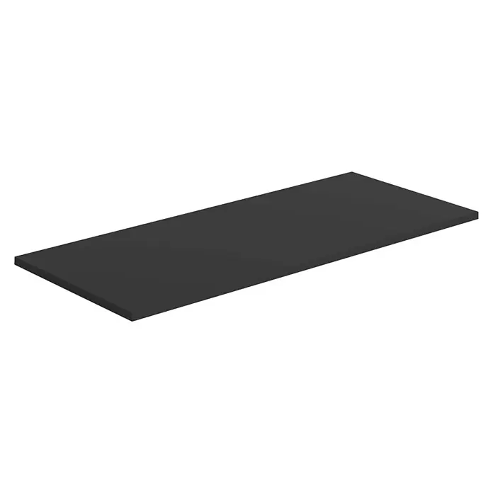 Encimera para lavabo Cíes - 39,1 x 91 x 1,6 cm, Negro - Vista angular