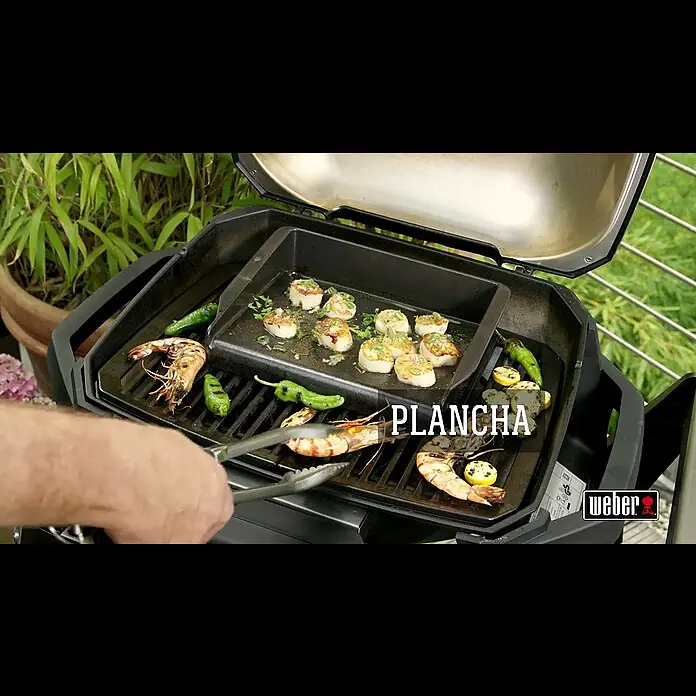 Weber Barbacoa eléctrica Pulse 2000 con carro - 2,2 kW, Superficie parrilla: 49 x 39 cm - Pulse 2000
