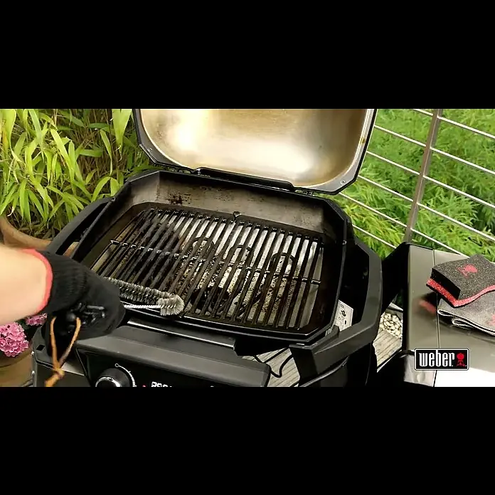Weber Barbacoa eléctrica Pulse 2000 con carro - 2,2 kW, Superficie parrilla: 49 x 39 cm - Pulse 2000