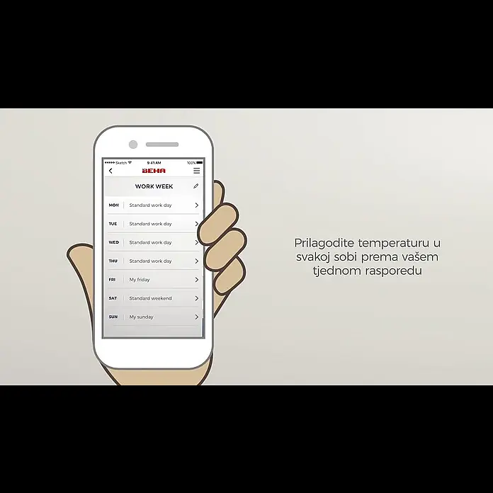 Beha Konvektor LV5 WiFi - 500 W, D x Š x V: 803 x 83 x 200 mm, Bijele boje - BEHA Konvektor