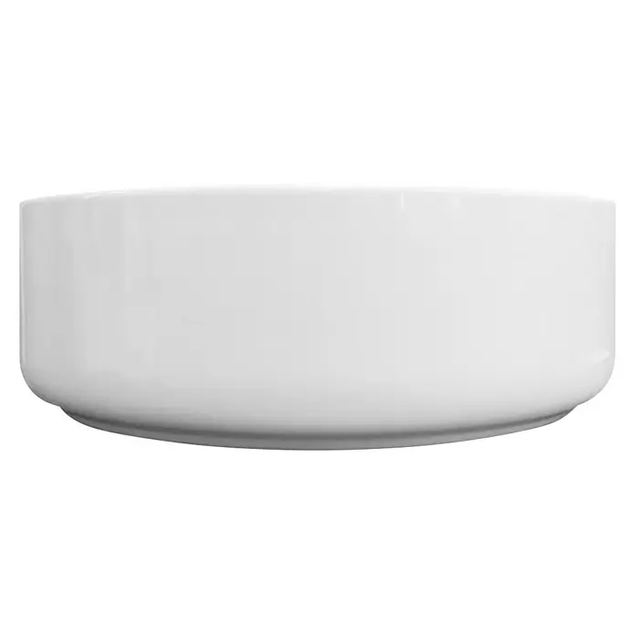 Lavabo de sobremesa Rund - 36 x 36 cm, Sin desbordamiento, Blanco - Vista frontal