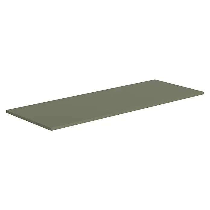 Encimera para lavabo Toja - 45,7 x 121 x 1,6 cm, Musgo - Vista angular