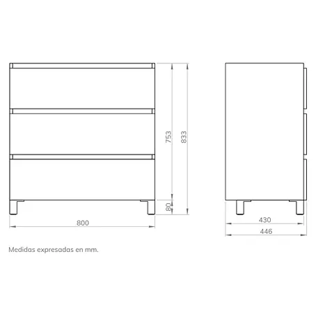 Mueble de lavabo Colours