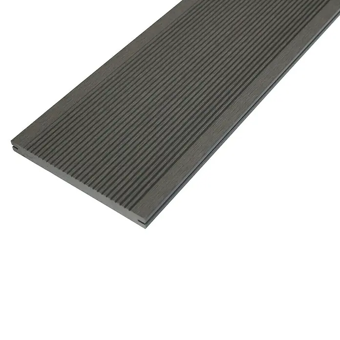 WPC-Terrassendiele - Grau, 300 x 19 x 1,6 cm - Detailaufnahme