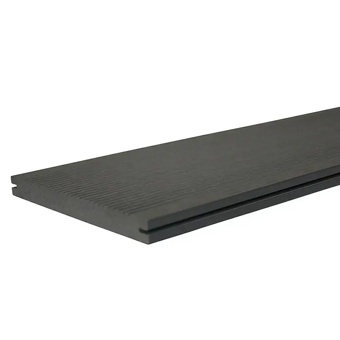 WPC-Terrassendiele - Grau, 300 x 19 x 1,6 cm - Detailaufnahme