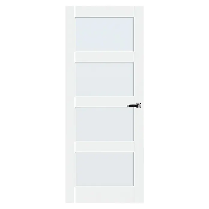 Solid Elements Binnendeur SE 2025 diverse glasopties - 78 x 201,5 cm, Wit, Stomp, Massief - Vooraanzicht
